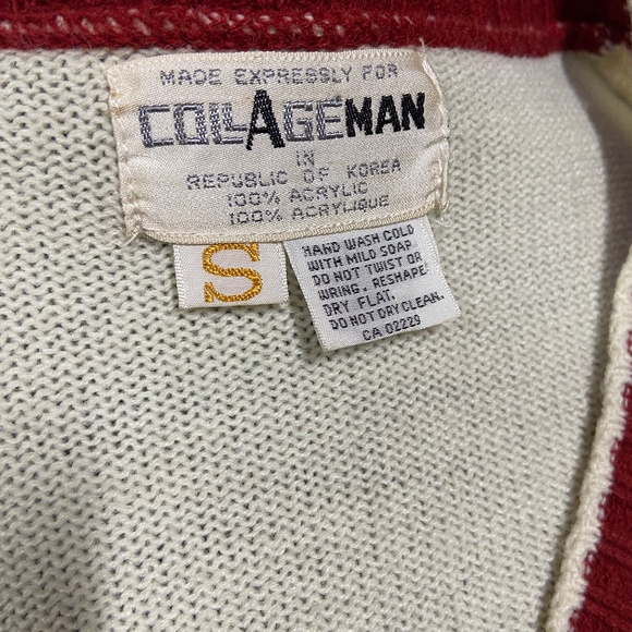 Vintage Collageman Cruiseship Sweater Unisex Size Small - Picture 5 of 5